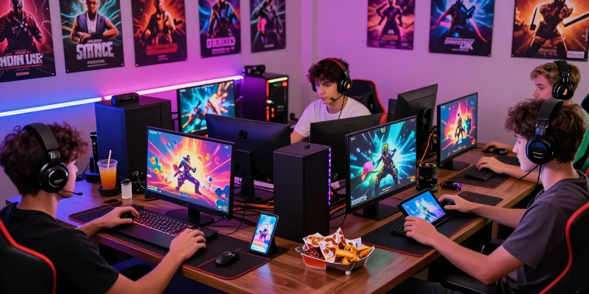 Engaging scene of players exploring degrees of lewdity while gaming online in a cozy room.