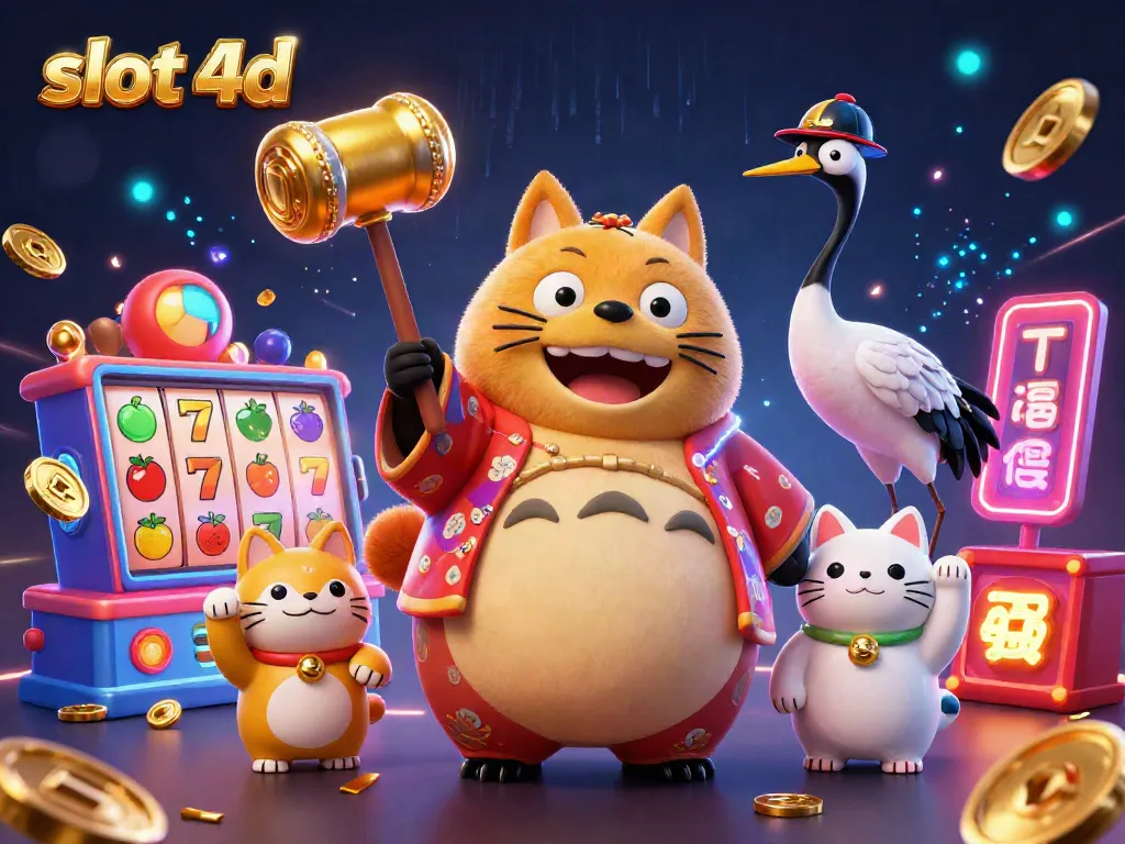 Menangkan slot 4d dengan ilustrasi karakter ceria yang menghadirkan keberuntungan di kasino modern.