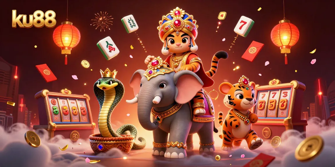 Experience exciting gameplay at ku88 with vibrant 3D characters amidst a rich casino atmosphere.