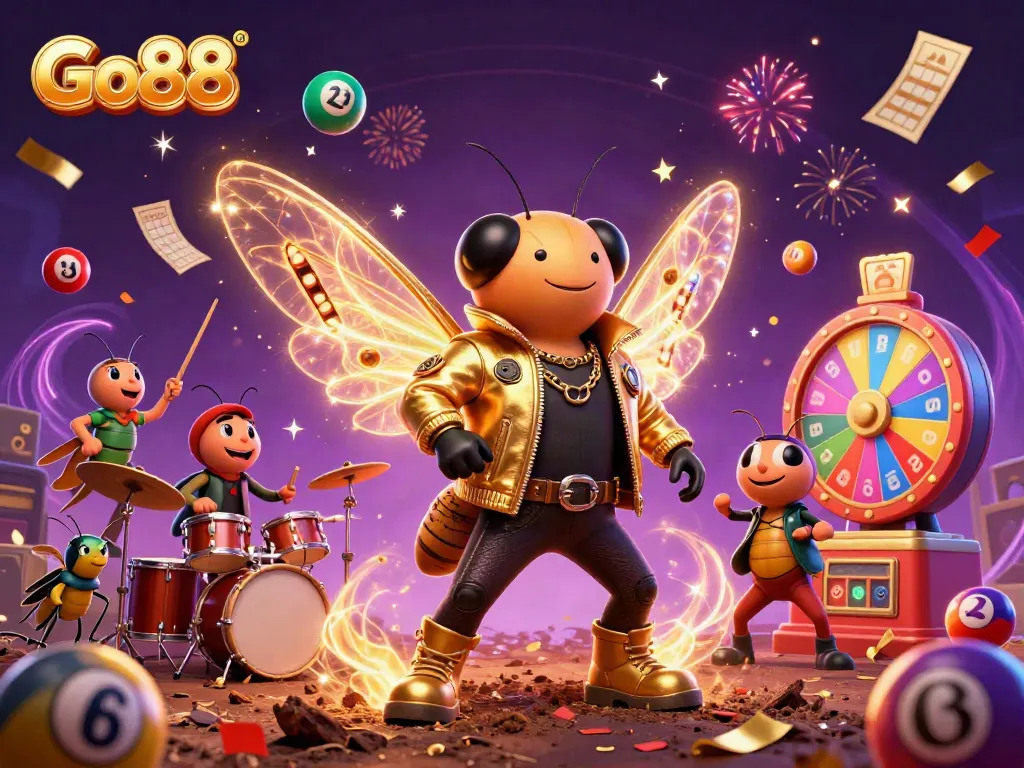Experience dynamic gaming excitement with Go88 as a rock star ensemble celebrates winning opportunities
