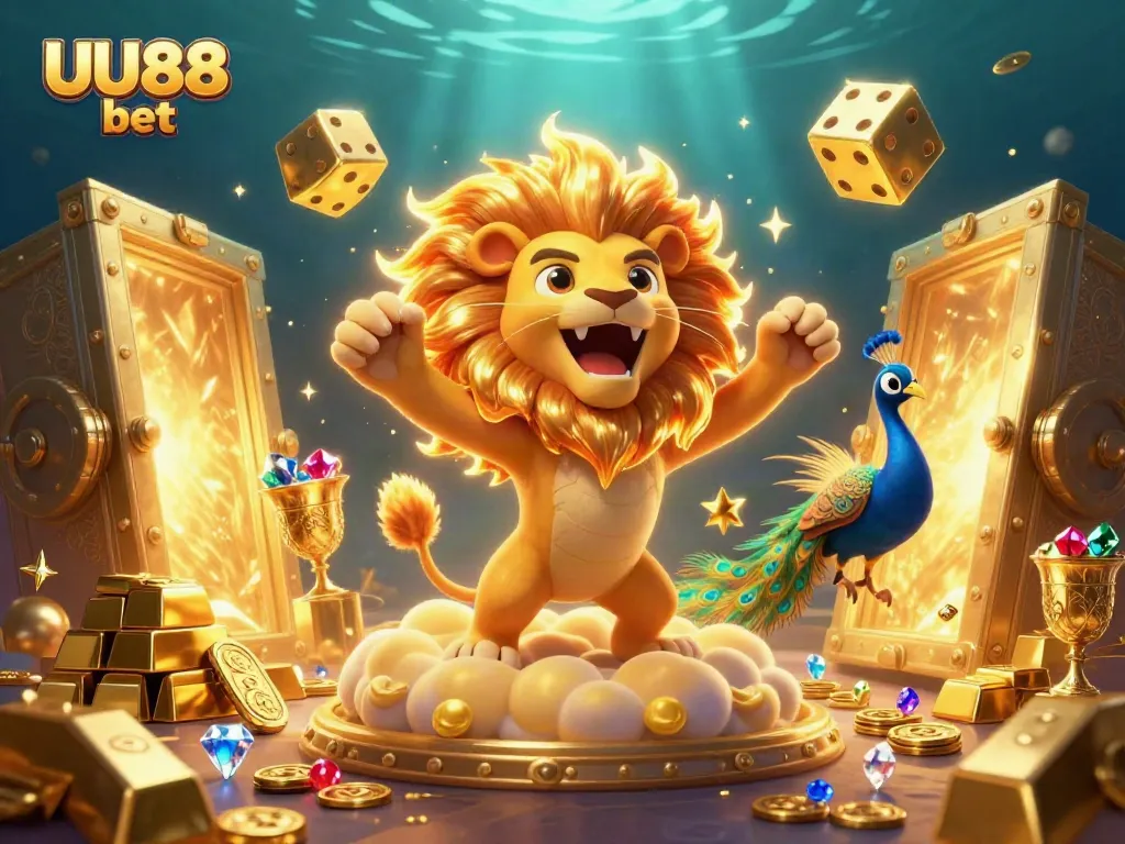 Experience thrilling rewards at UU88 bet with a captivating illustration of casino excitement and fortune.