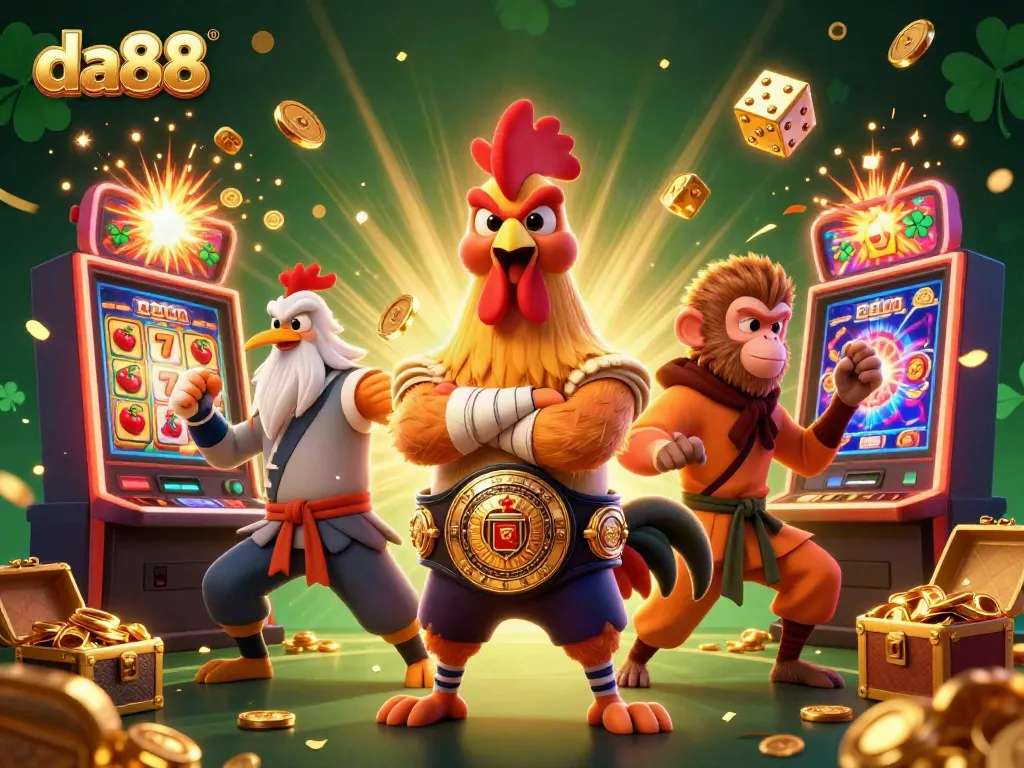Engage with the vibrant da88 casino scene featuring dynamic characters and jackpot elements for an exciting gambling experience.