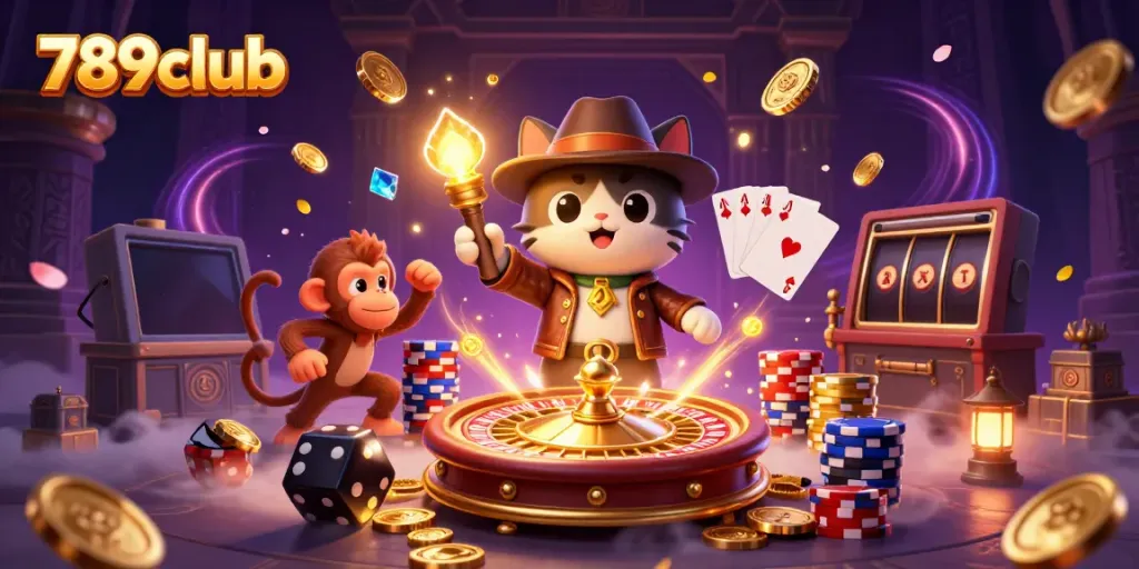 Experience the thrill of winning at 789club with a vibrant scene of treasure and adventure.