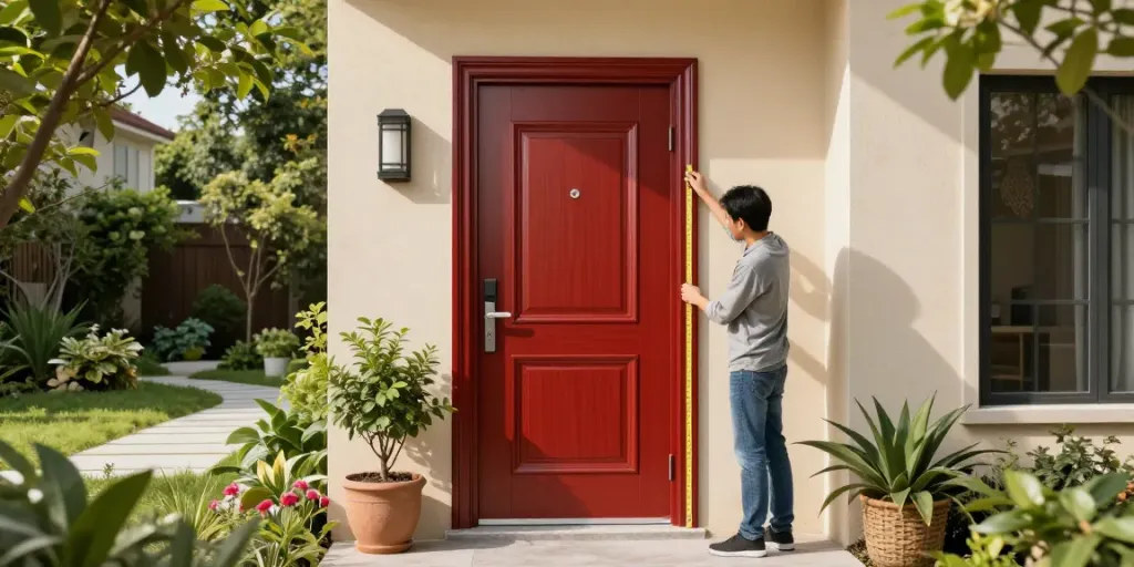 Discover the benefits of Harga pintu upvc with a vibrant uPVC door in a modern home setting.